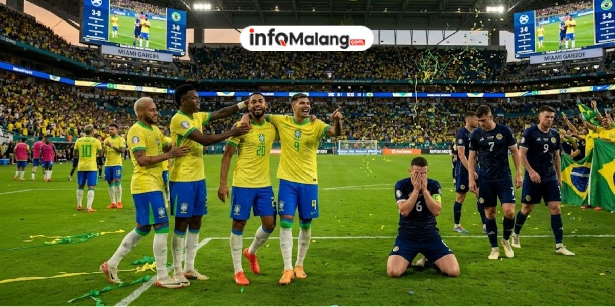 Full Time! Hasil Pertandingan Piala Dunia Skotlandia vs Brasil, Selecao Juara Grup C