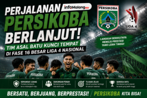 Perjalanan Persikoba Berlanjut, Tim Asal Batu Kunci Tempat di Fase 16 Besar Liga 4 Nasional