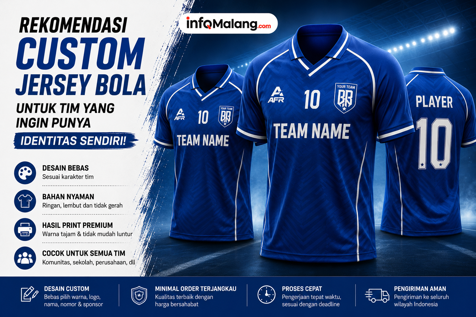 Rekomendasi Custom Jersey Bola untuk Tim yang Ingin Punya Identitas Sendiri