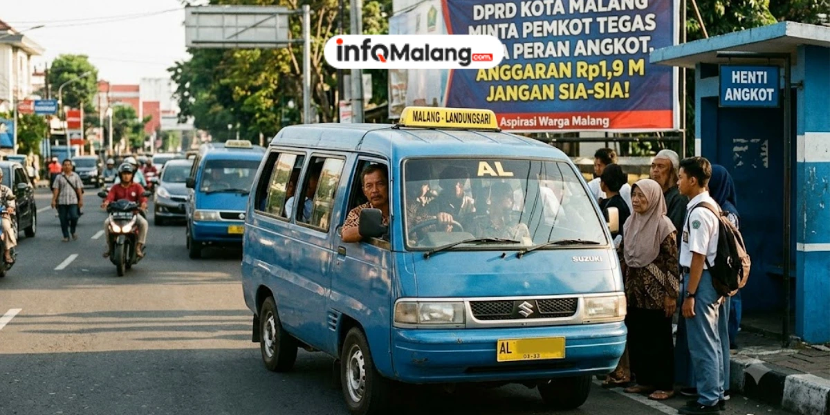 DPRD Kota Malang Minta Pemkot Tegas Jaga Peran Angkot, Anggaran Rp1,9 M Jangan Sia-Sia