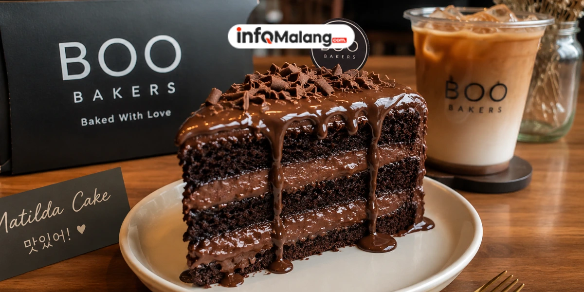 Matilda Cake di Boo Bakers Jadi Incaran Pecinta Dessert, Teksturnya Lembut dan Kaya Cokelat