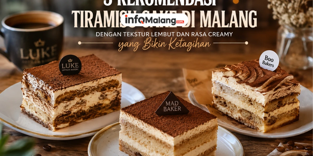 3 Rekomendasi Tiramisu Cake di Malang dengan Tekstur Lembut dan Rasa Creamy yang Bikin Ketagihan