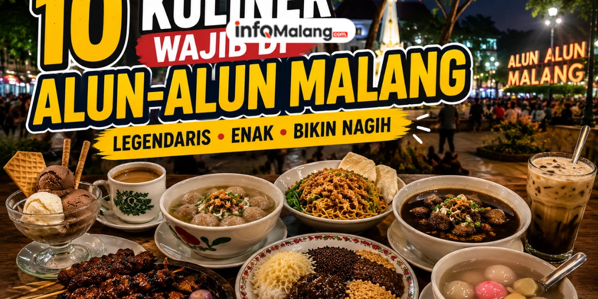 10 Wisata Kuliner di Alun-Alun Kota Malang yang Wajib Dicoba, Dari Legendaris hingga Kekinian