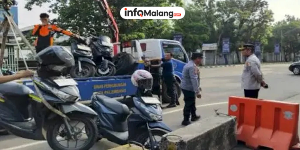 Bandel Tak Naik Transportasi Umum, Motor ASN Pemkot Jaksel Diderek Dishub
