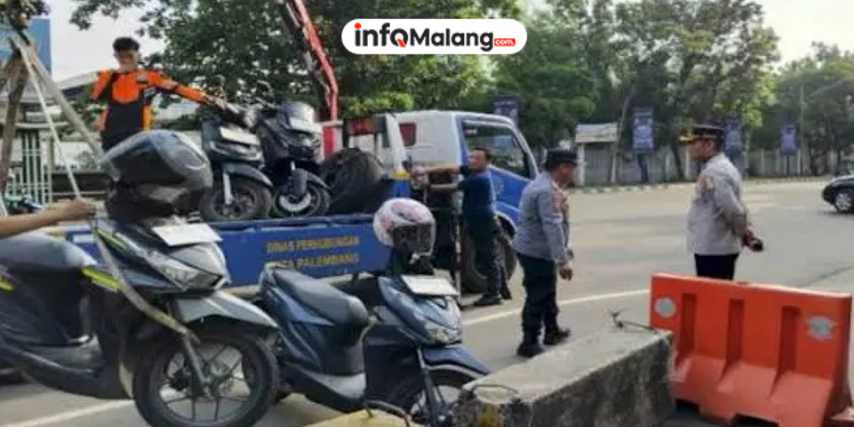 Bandel Tak Naik Transportasi Umum, Motor ASN Pemkot Jaksel Diderek Dishub