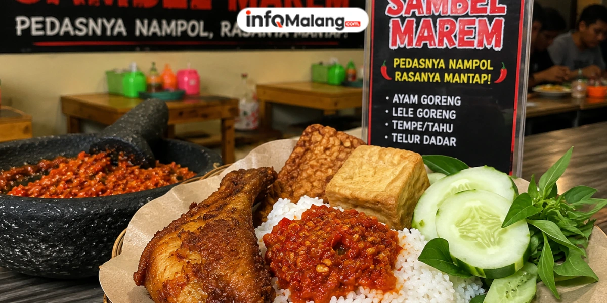Sego Sambel Marem, Kuliner Pedas di Malang yang Selalu Ramai Pembeli