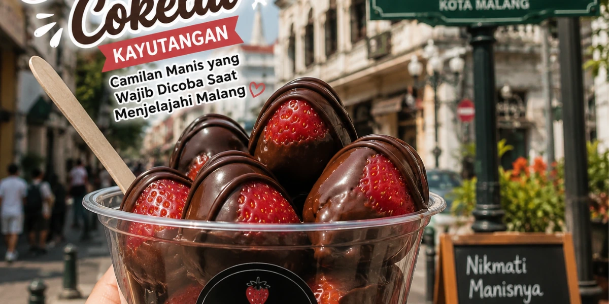 Stroberi Cokelat Kayutangan, Camilan Manis yang Wajib Dicoba Saat Menjelajahi Malang