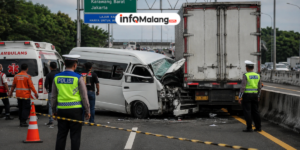 Kecelakaan Maut di Tol Pandaan–Malang, Tiga Penumpang HiAce Meninggal Dunia