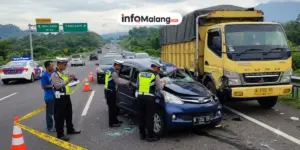 Polisi Selidiki Penyebab Tabrakan Mobil dan Truk di Tol Malang-Pandaan