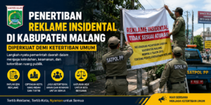 Penertiban Reklame Insidental di Kabupaten Malang Diperkuat Demi Ketertiban Umum