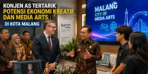 Konjen AS Tertarik Potensi Ekonomi Kreatif dan Media Arts di Kota Malang