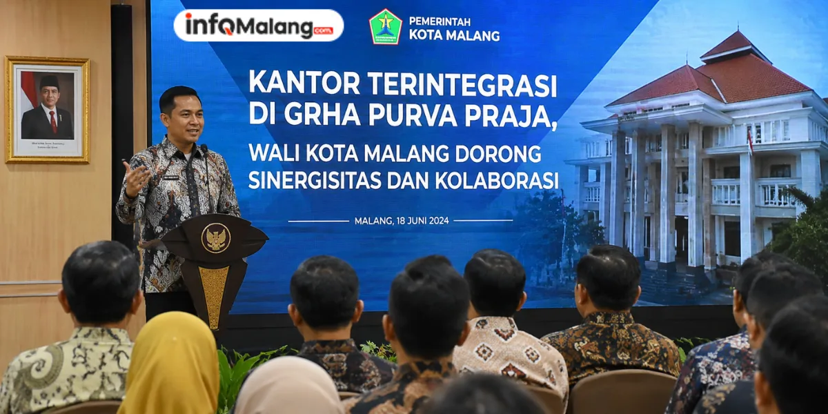 Kantor Terintegrasi di Grha Purva Praja, Wali Kota Malang Dorong Sinergisitas dan Kolaborasi