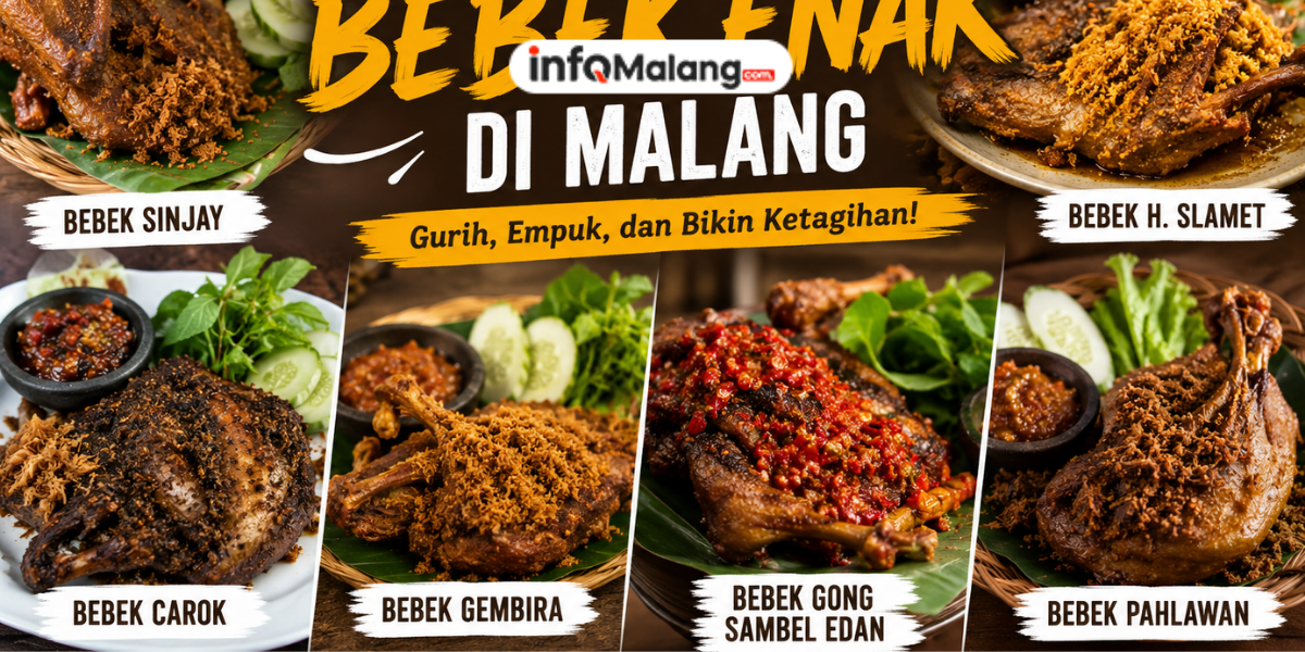 6 Rekomendasi Bebek Enak di Malang, Gurih, Empuk, dan Bikin Ketagihan