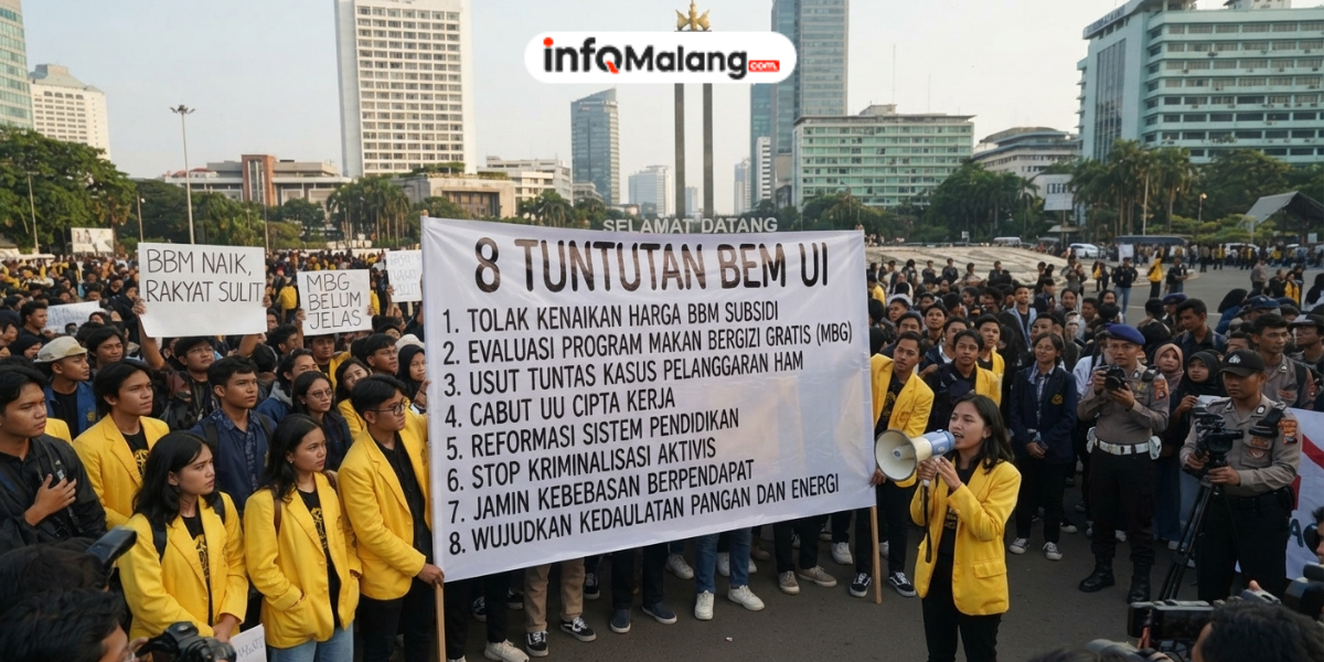 8 Tuntutan BEM UI dalam Demo di Bundaran HI, Ada Soal BBM hingga MBG