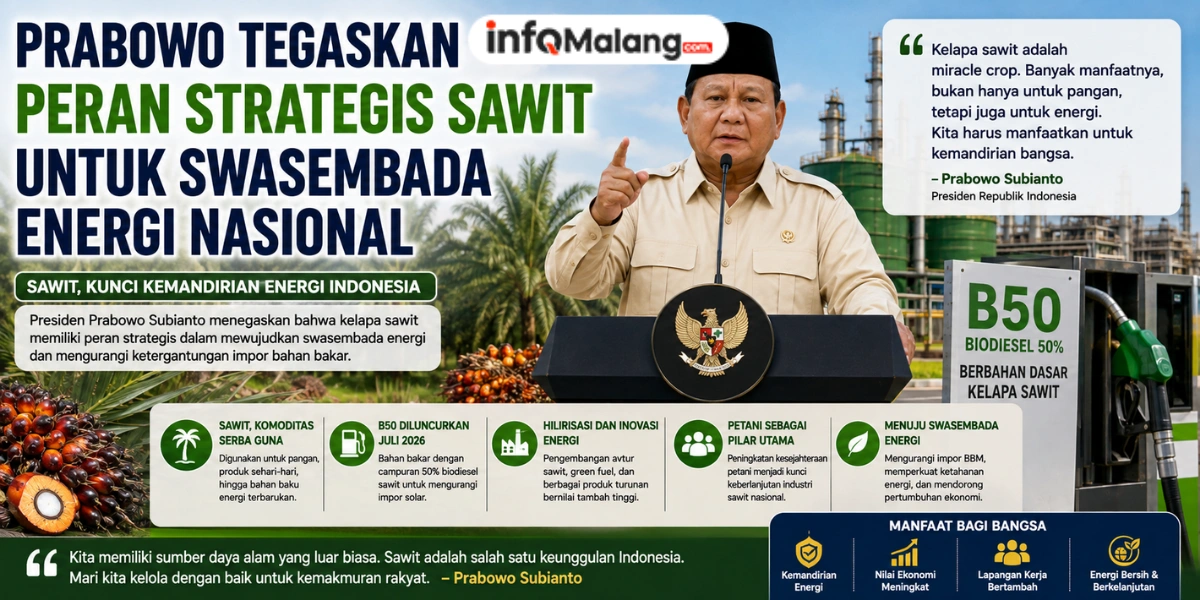 Prabowo Tegaskan Peran Strategis Sawit untuk Swasembada Energi Nasional
