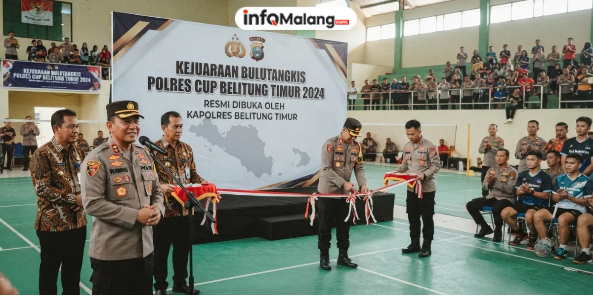 5 Fakta Turnamen Badminton Polres Cup Belitung Timur yang Resmi Dibuka