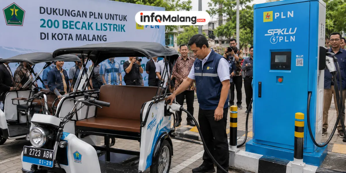 Pemkot Malang dan PLN Siapkan Charger untuk 200 Becak Listrik