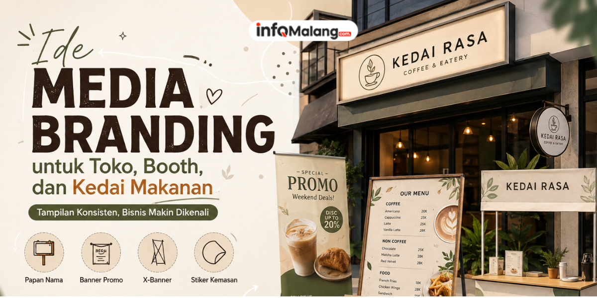 Ide Media Branding untuk Toko, Booth, dan Kedai Makanan