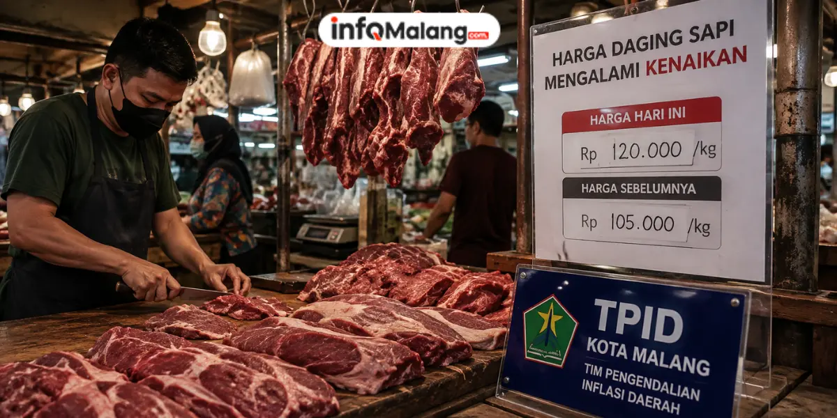 Harga Daging Sapi Naik, Pemkot Malang Siapkan Strategi Intervensi Lewat TPID