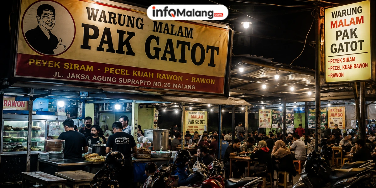 Warung Malam Pak Gatot, Destinasi Kuliner Malam Favorit yang Selalu Ramai