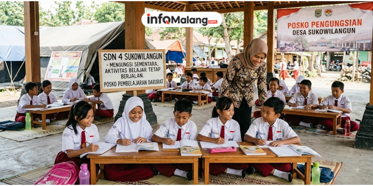 SDN 4 Sukowilangun Mengungsi Sementara, Aktivitas Belajar Tetap Berjalan