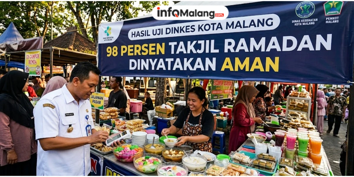 Hasil Uji Dinkes Kota Malang, 98 Persen Takjil Ramadan Dinyatakan Aman