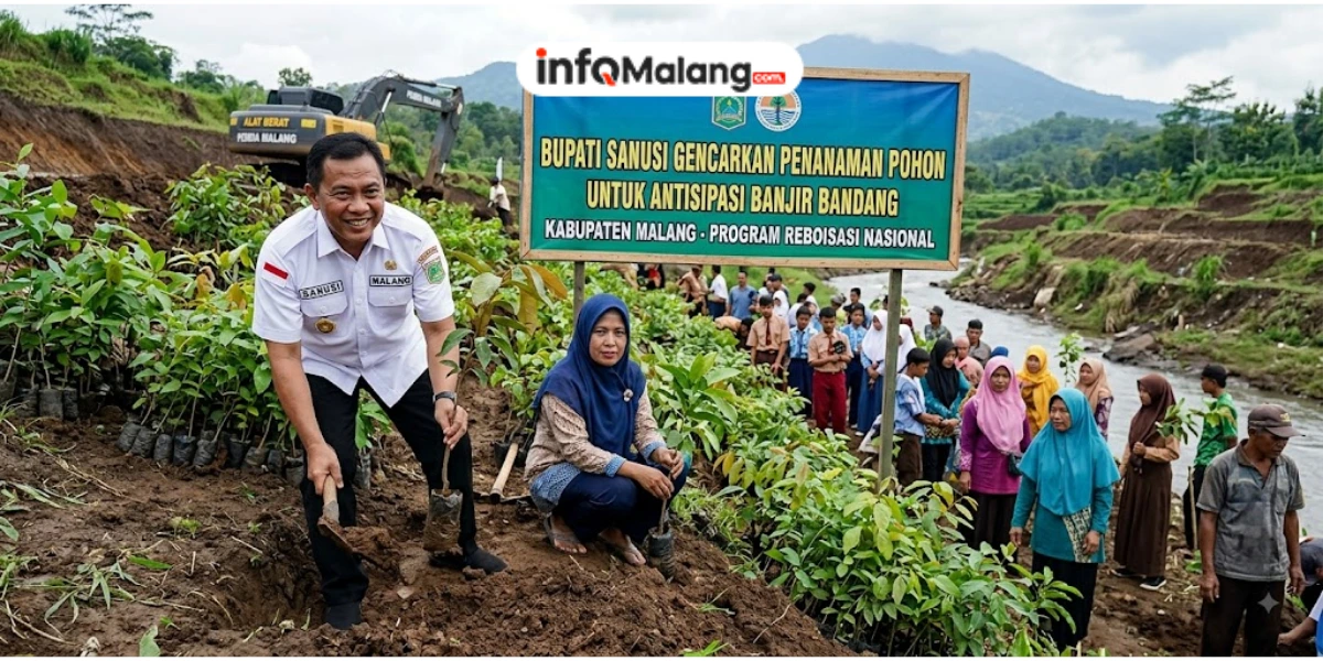 Bupati Sanusi Gencarkan Penanaman Pohon untuk Antisipasi Banjir Bandang