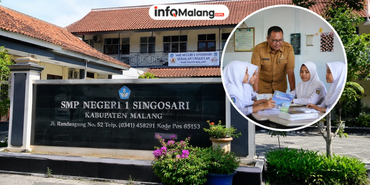 SMPN 1 Singosari Dapat Tambahan Fasilitas Belajar, Bupati Sanusi Beri Dukungan