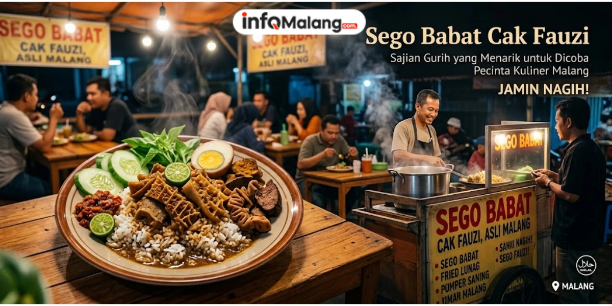 Sego Babat Cak Fauzi, Sajian Gurih yang Menarik untuk Dicoba Pecinta Kuliner Malang