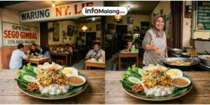 Warung Ny. Lie, Sajian Sego Gimbal dengan Cita Rasa Khas Malang