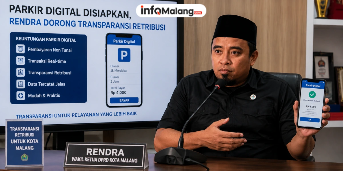 Parkir Digital Disiapkan, Rendra Dorong Transparansi Retribusi