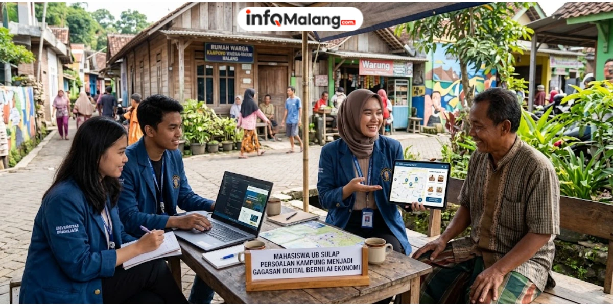 Mahasiswa UB Sulap Persoalan Kampung Menjadi Gagasan Digital Bernilai Ekonomi