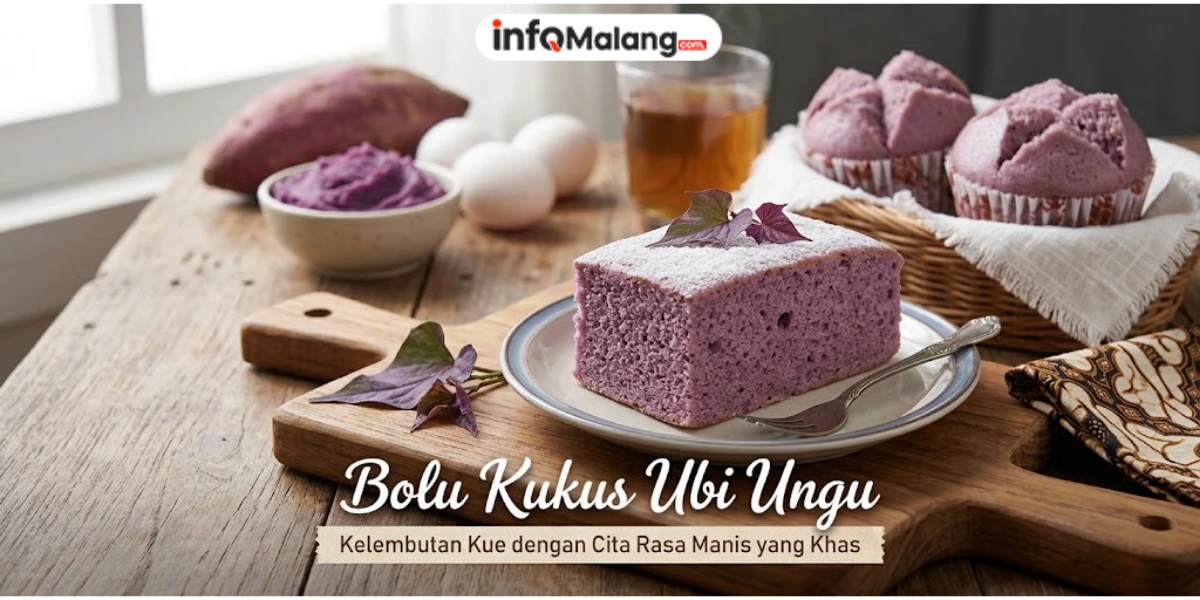 Bolu Kukus Ubi Ungu, Kelembutan Kue dengan Cita Rasa Manis yang Khas