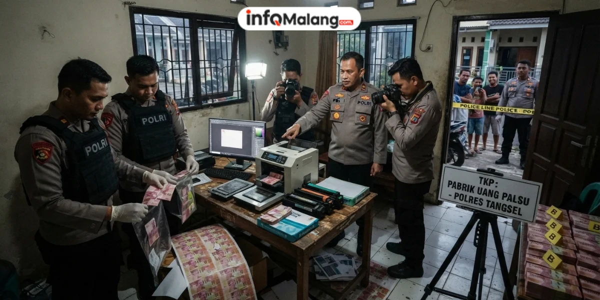 5 Fakta Pabrik Uang Palsu di Tangsel yang Dibongkar Polisi