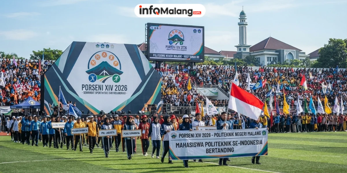 Porseni XIV 2026 Digelar di Polinema, Mahasiswa Politeknik Se-Indonesia Bertanding