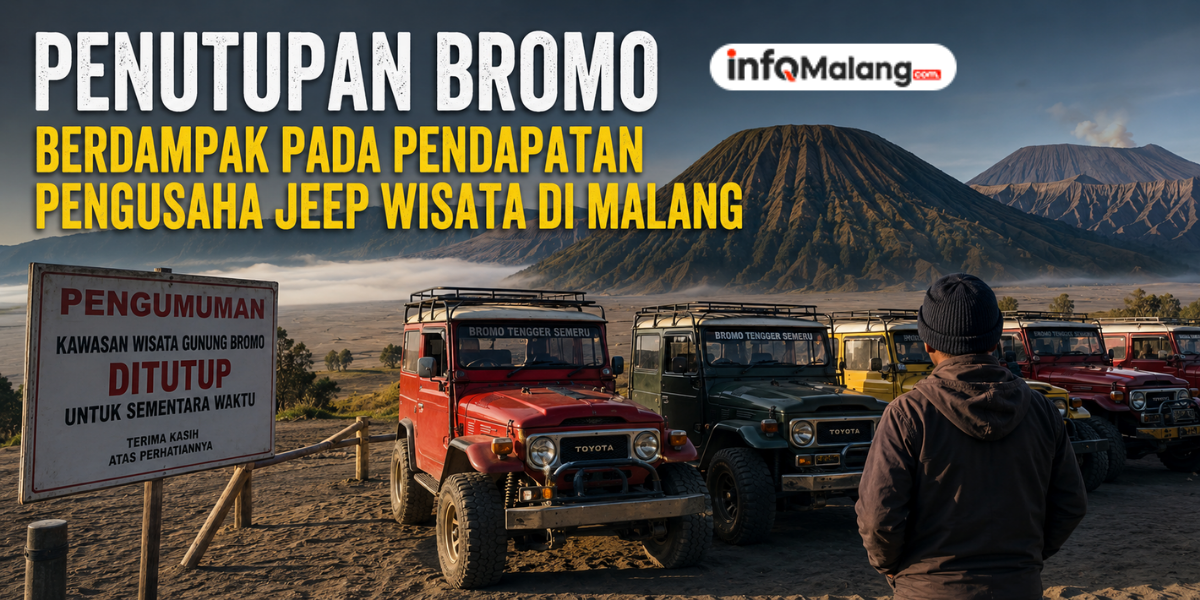 Penutupan Bromo Berdampak pada Pendapatan Pengusaha Jeep Wisata di Malang