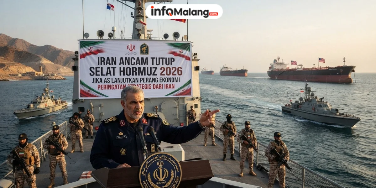 Iran Ancam Tutup Selat Hormuz 2026 Jika AS Lanjutkan Perang Ekonomi