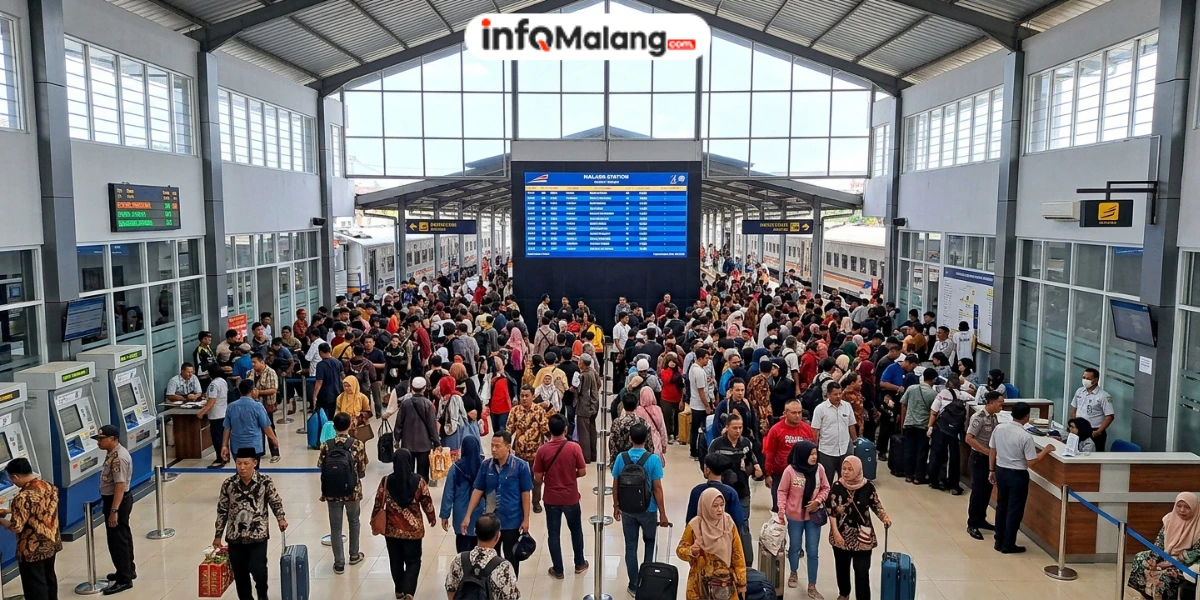 Meledak 5 Hari Libur Maulid Nabi, Stasiun Malang Layani 34.999 Penumpang
