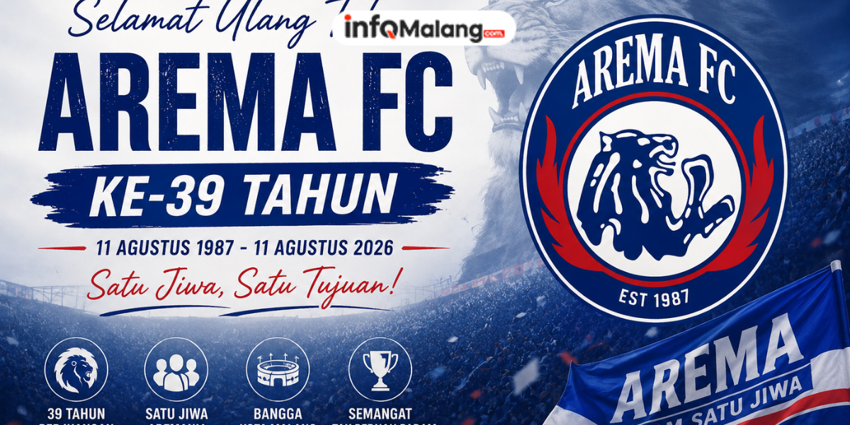Arema FC Genap 39 Tahun, Rayakan Hari Jadi dengan Semangat Pembinaan Talenta Muda