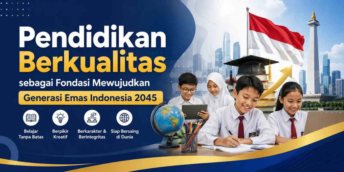 Pendidikan Berkualitas sebagai Fondasi Mewujudkan Generasi Emas Indonesia 2045