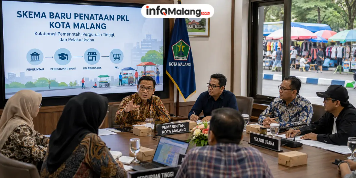 Pemkot Malang Siapkan Skema Baru Penataan PKL, Libatkan Kampus dan Pelaku Usaha