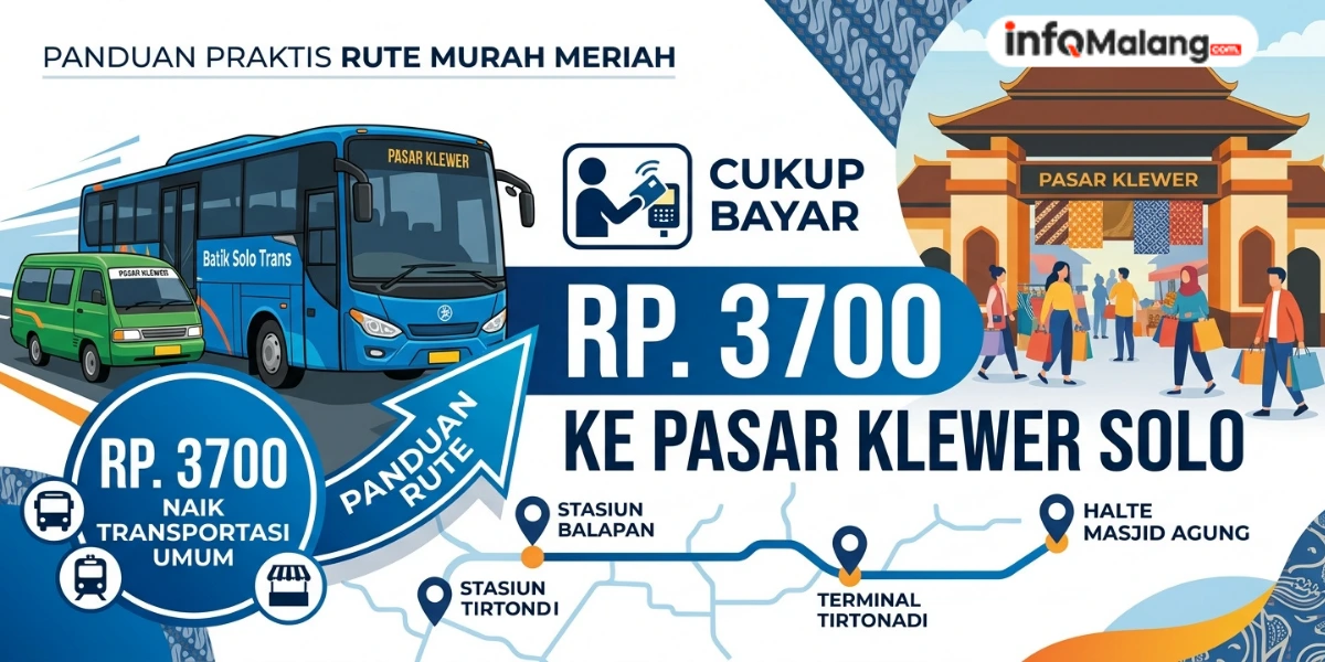 Transportasi Umum Murah Meriah ke Pasar Klewer Solo, Cukup Bayar Rp 3.700