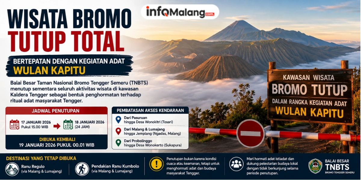 Wisata Bromo Tutup Total, Bertepatan dengan Kegiatan Adat Wulan Kapitu