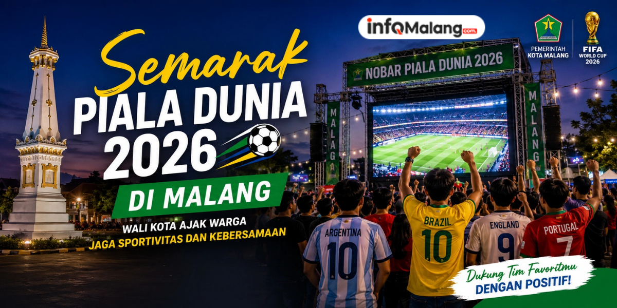 Semarak Piala Dunia 2026 di Malang, Wali Kota Ajak Warga Jaga Sportivitas dan Kebersamaan