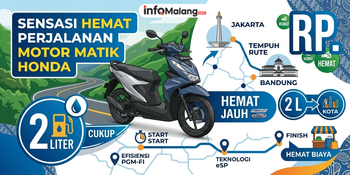 Sensasi Hemat Perjalanan Motor Matik Terbaru Honda Sanggup Tempuh Jakarta Bandung Cukup 2 Liter