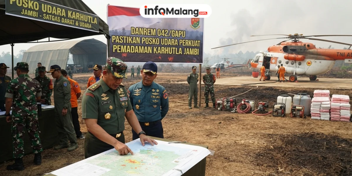 Agustus 2026, Danrem Pastikan Posko Udara Perkuat Pemadaman Karhutla Jambi
