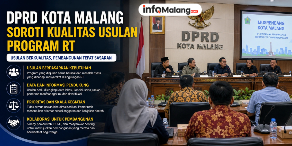 DPRD Kota Malang Soroti Kualitas Usulan Program RT agar Pembangunan Tepat Sasaran