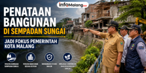 Penataan Bangunan di Sempadan Sungai Jadi Fokus Pemerintah Kota Malang