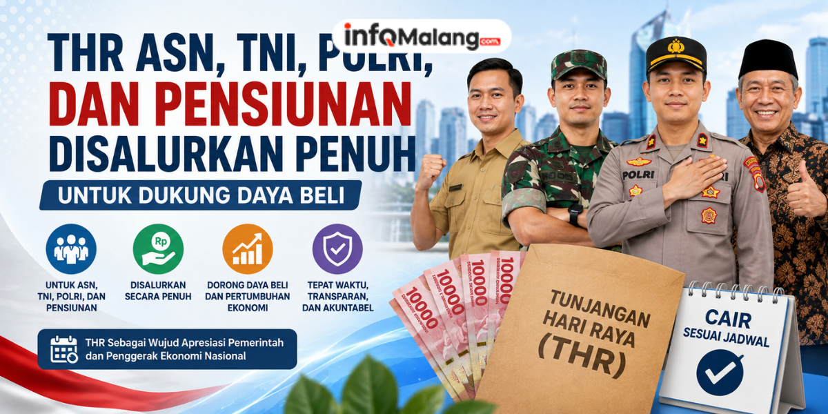 THR ASN, TNI, Polri, dan Pensiunan Disalurkan Penuh untuk Dukung Daya Beli