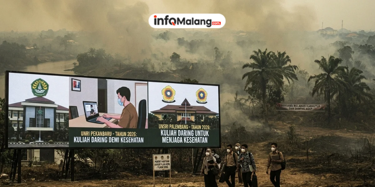 Karhutla 2026, Unri dan Unsri Terapkan Kuliah Daring untuk Jaga Kesehatan